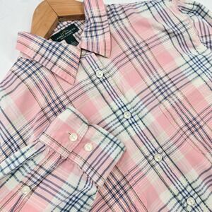 Lauren Ralph Lauren Pink Plaid Button Down Shirt